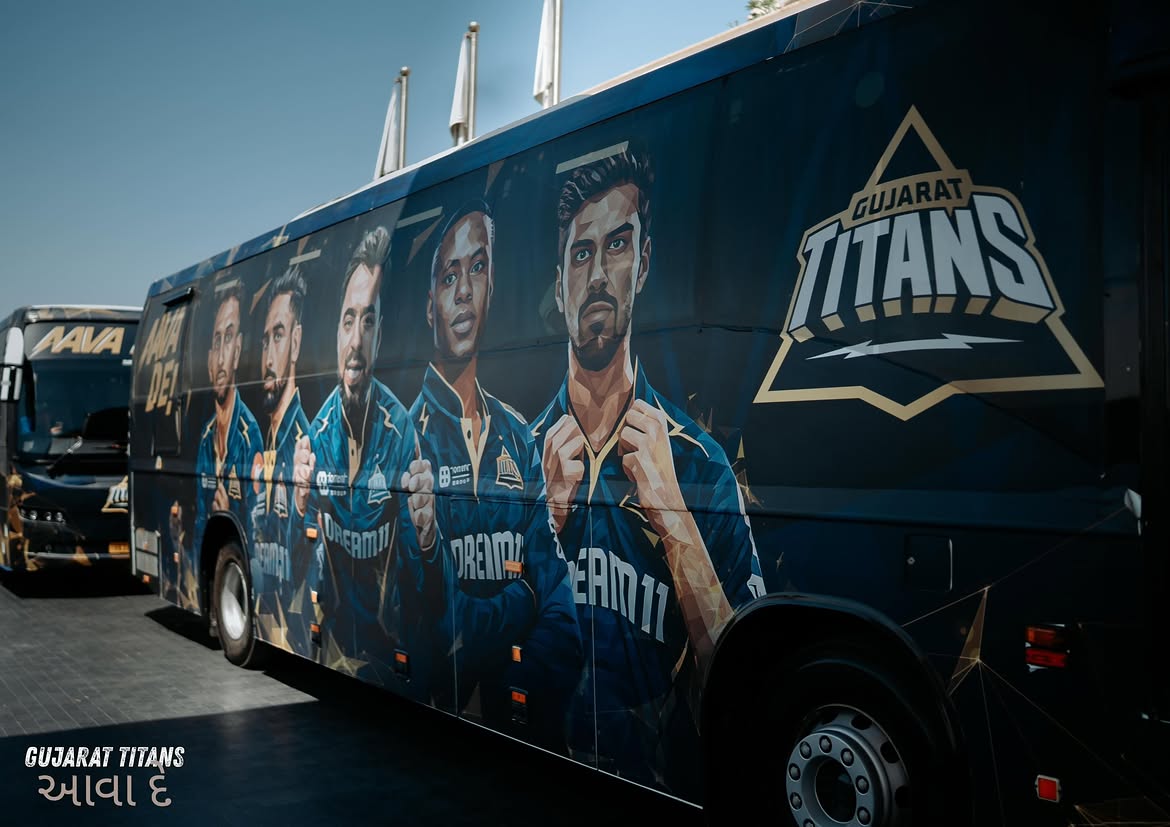 Gujarat Titans season content with team branding